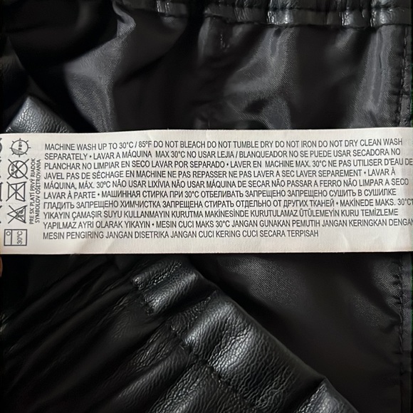 VIOLETA Faux Leather Adjustable Waist Cropped Pants - Picture 9 of 12